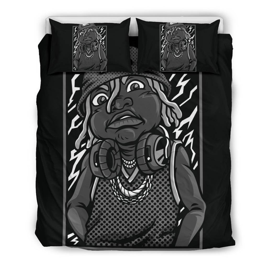 Lil Badass Hip Hop Music Cartoon Bedding Set - Top Content | POD Collection | Free Shipping