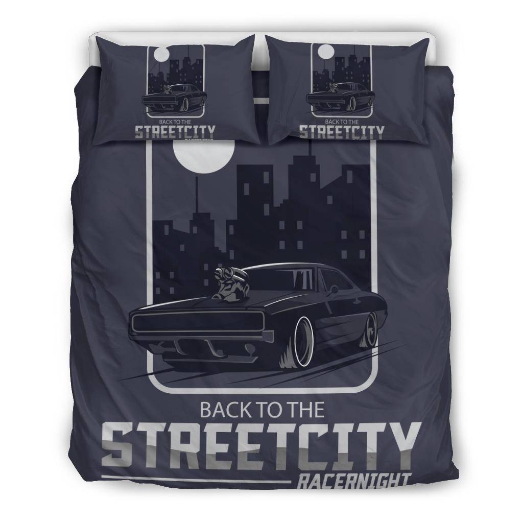 Night Street City Racer Bedding Set - Top Content | POD Collection | Free Shipping