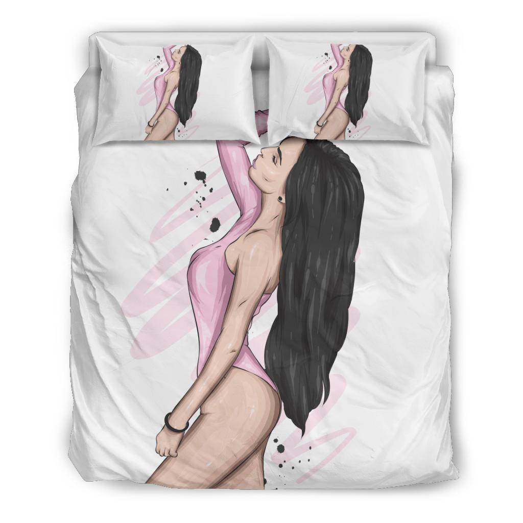 Beautiful Longhaired Girl Bedding Set - Top Content | POD Collection | Free Shipping