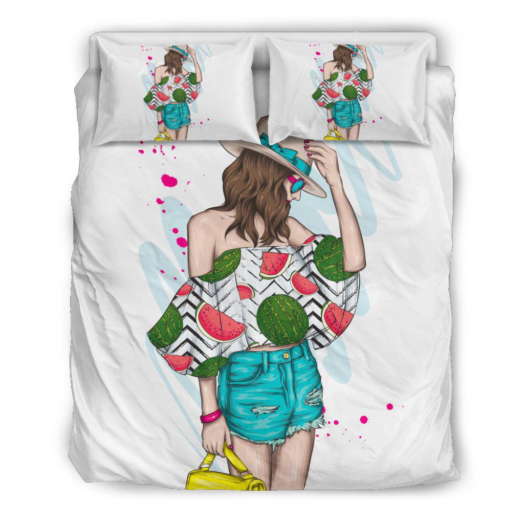 Beautiful Stylish Summer Girl Bedding Set - Top Content | POD Collection | Free Shipping