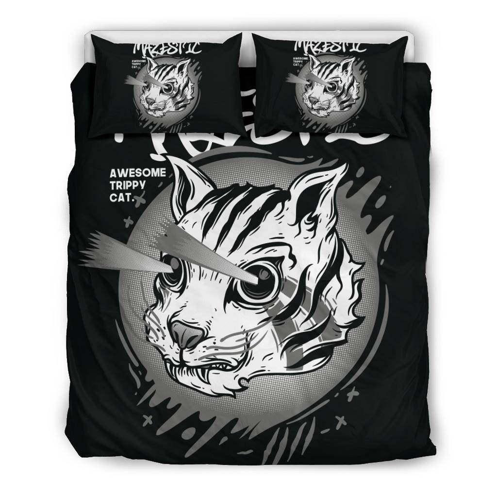 Cat Drawing Mazestic Awesome Kitten Bedding Set - Top Content | POD Collection | Free Shipping