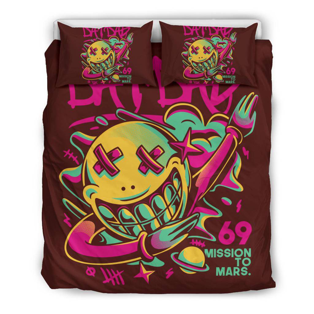 Dat Dab Mission to Mars Cartoon Art Bedding Set - Top Content | POD Collection | Free Shipping