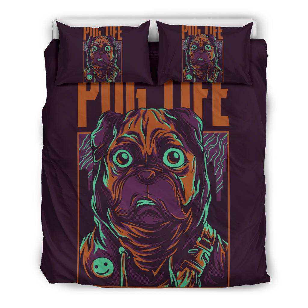 Pug Life Dog Pet Japanese Art Bedding Set - Top Content | POD Collection | Free Shipping