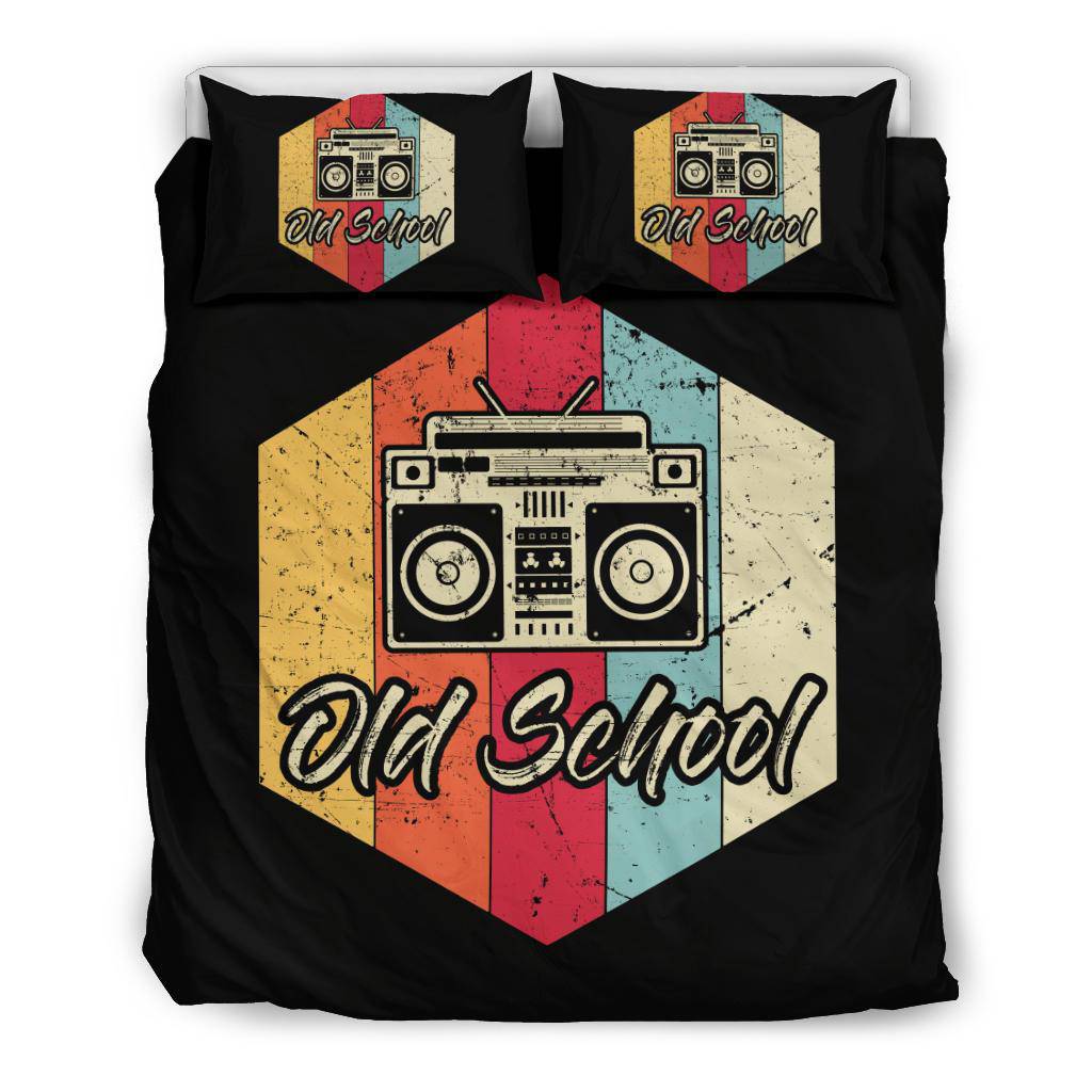 Old School Hip Hop Retro Music Art Bedding Set - Top Content | POD Collection | Free Shipping