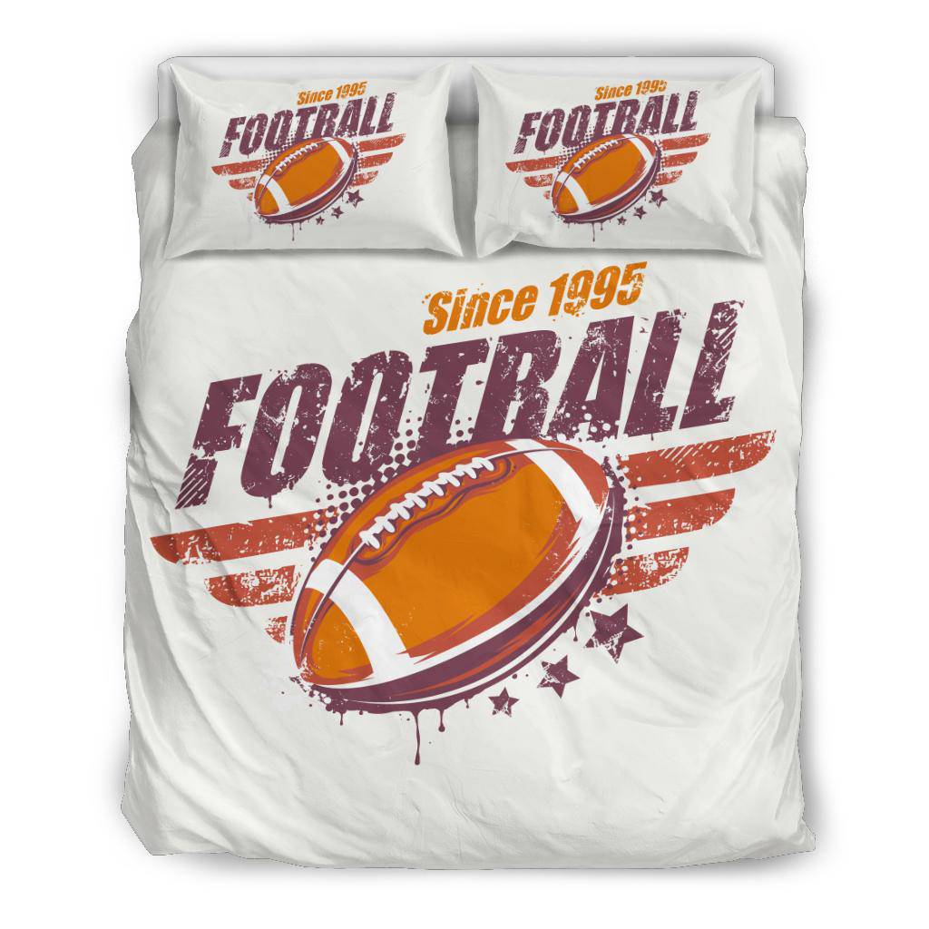 American Football Vintage Badge Ball Cartoon Bedding Set - Top Content | POD Collection | Free Shipping