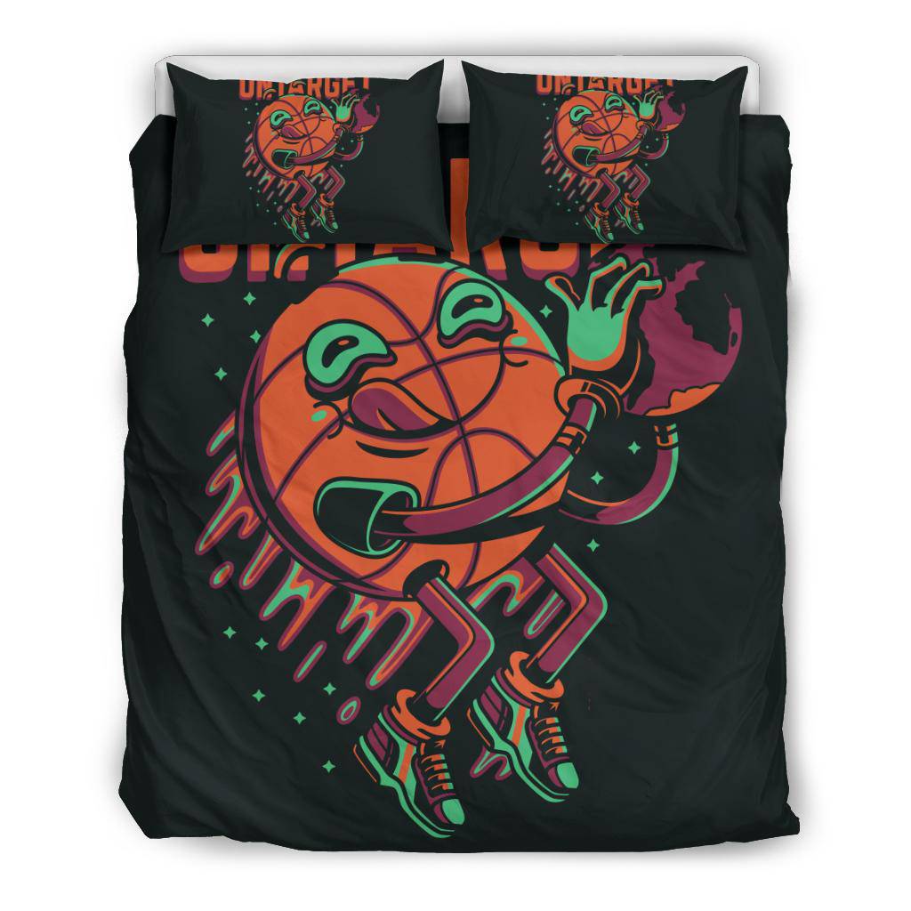 Basketball On Target Ball Emoji Cartoon Bedding Set - Top Content | POD Collection | Free Shipping