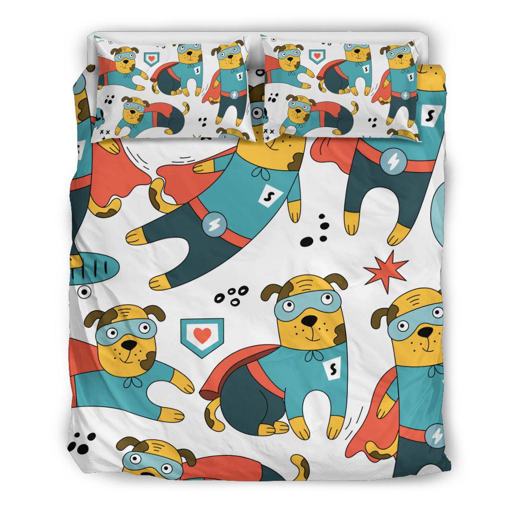 Super Hero Rescue Dog Character Cartoon Bedding Set - Top Content | POD Collection | Free Shipping