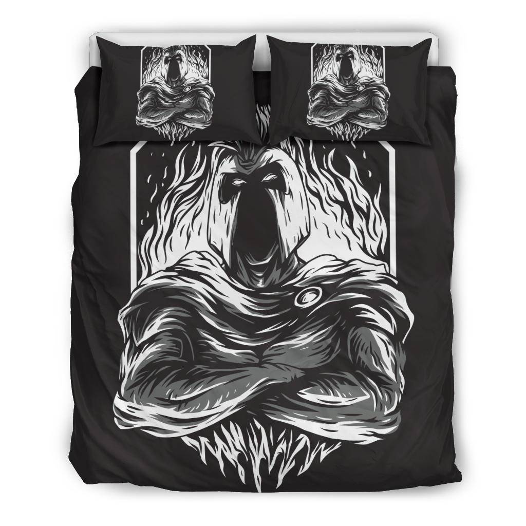 Super Spartan Drawing Art B&W Bedding Set - Top Content | POD Collection | Free Shipping