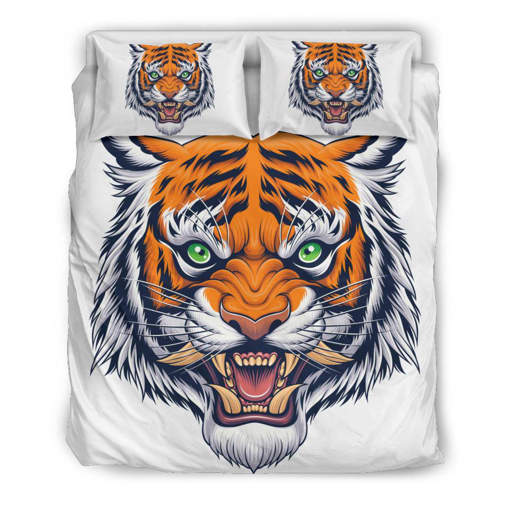 Tiger Head Japanese Style Cartoon Bedding Set - Top Content | POD Collection | Free Shipping