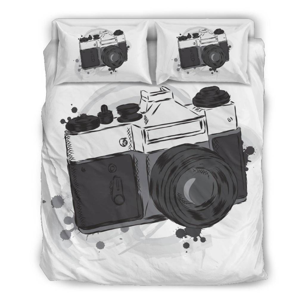 Vintage Camera Photography Bedding Set - Top Content | POD Collection | Free Shipping