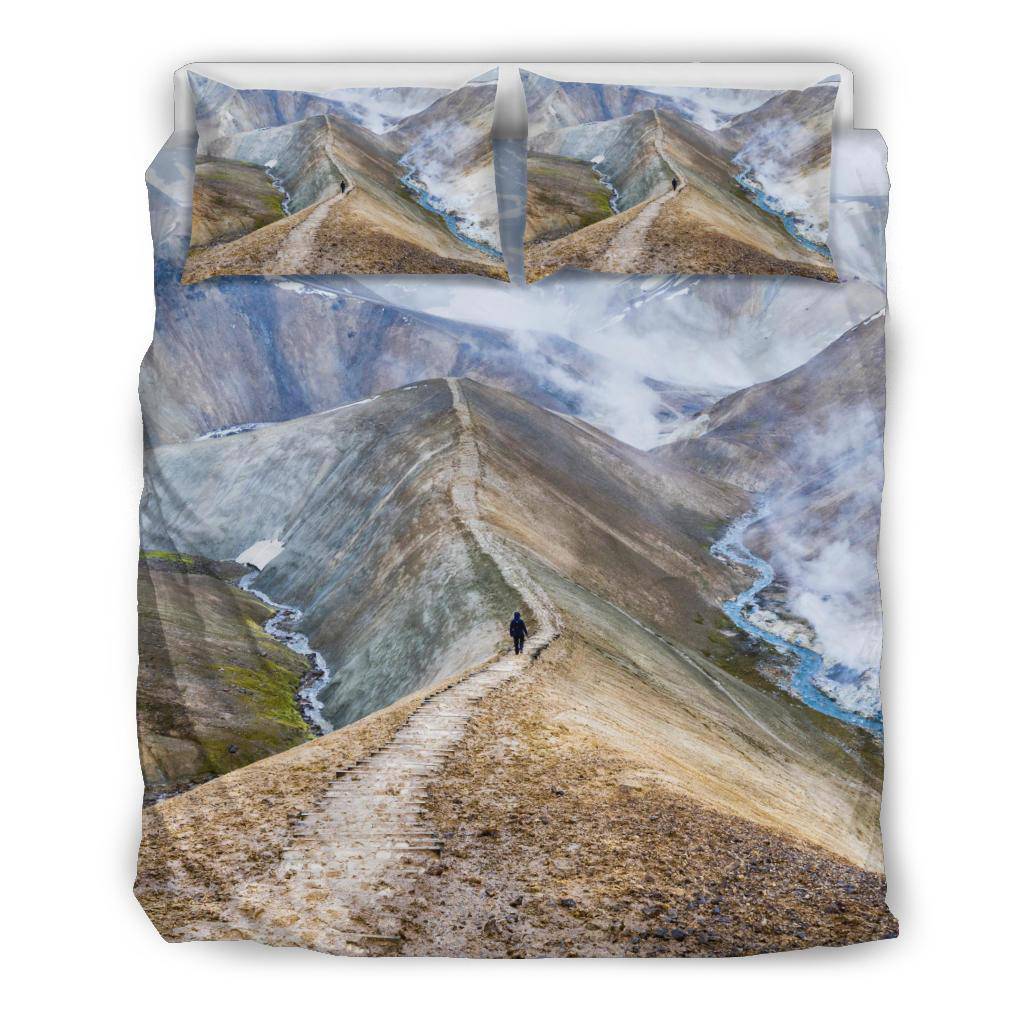 Walking Mountain Road View Bedding Set - Top Content | POD Collection | Free Shipping