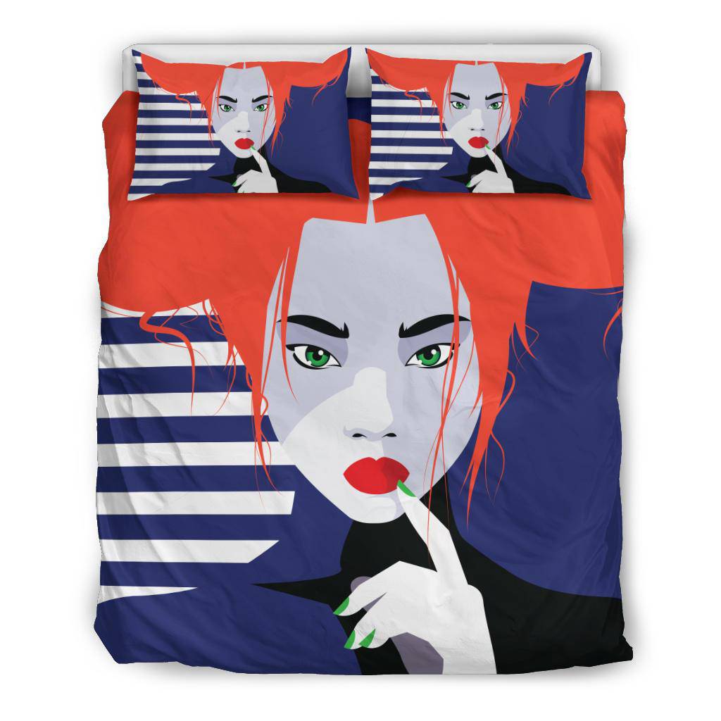 Asian Style Woman Fashion Art Bedding Set - Top Content | POD Collection | Free Shipping