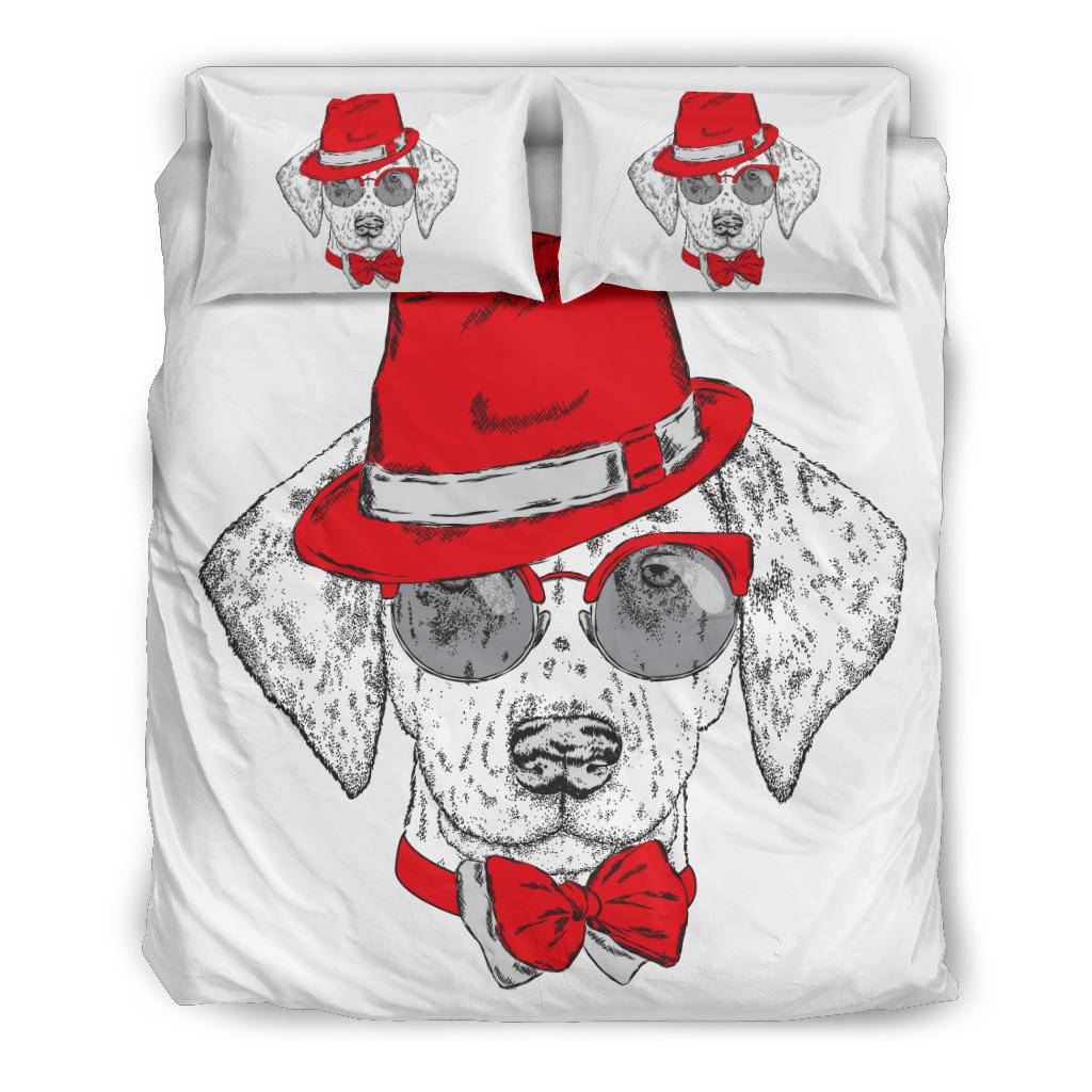 Beautiful Dog Breed with Hat Bedding Set - Top Content | POD Collection | Free Shipping