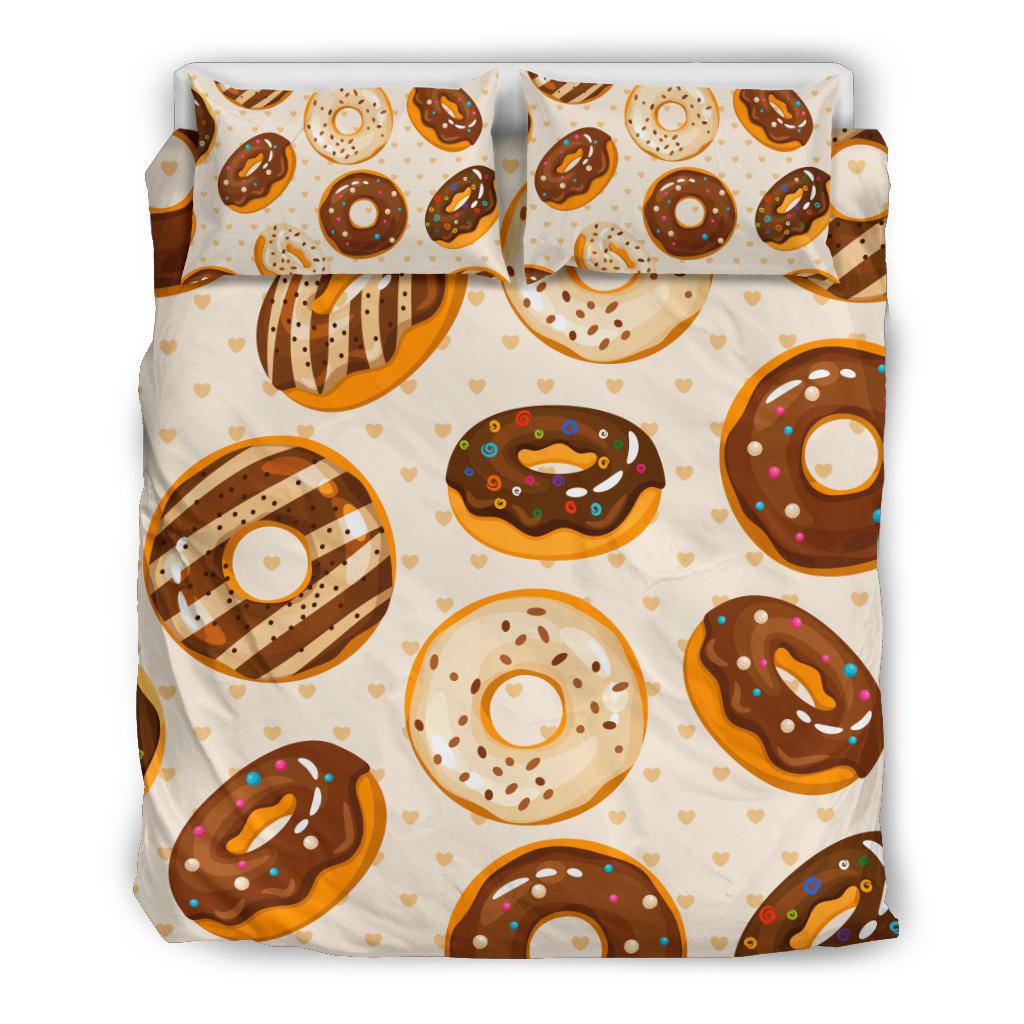 Doughnut Seamless Background Pattern Bedding Set - Top Content | POD Collection | Free Shipping