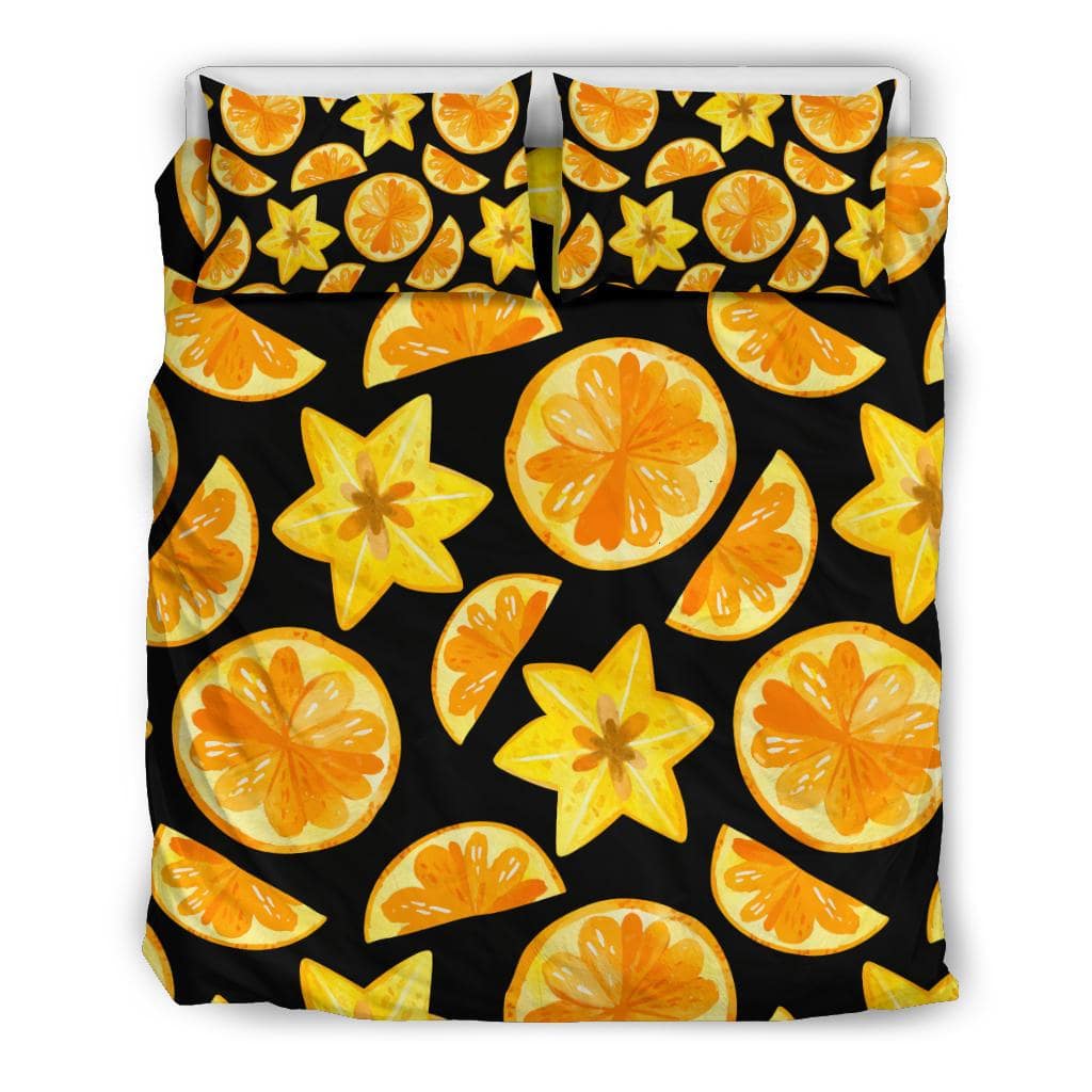 Citrus Fruit Lemon and Orange Bedding Set - Top Content | POD Collection | Free Shipping