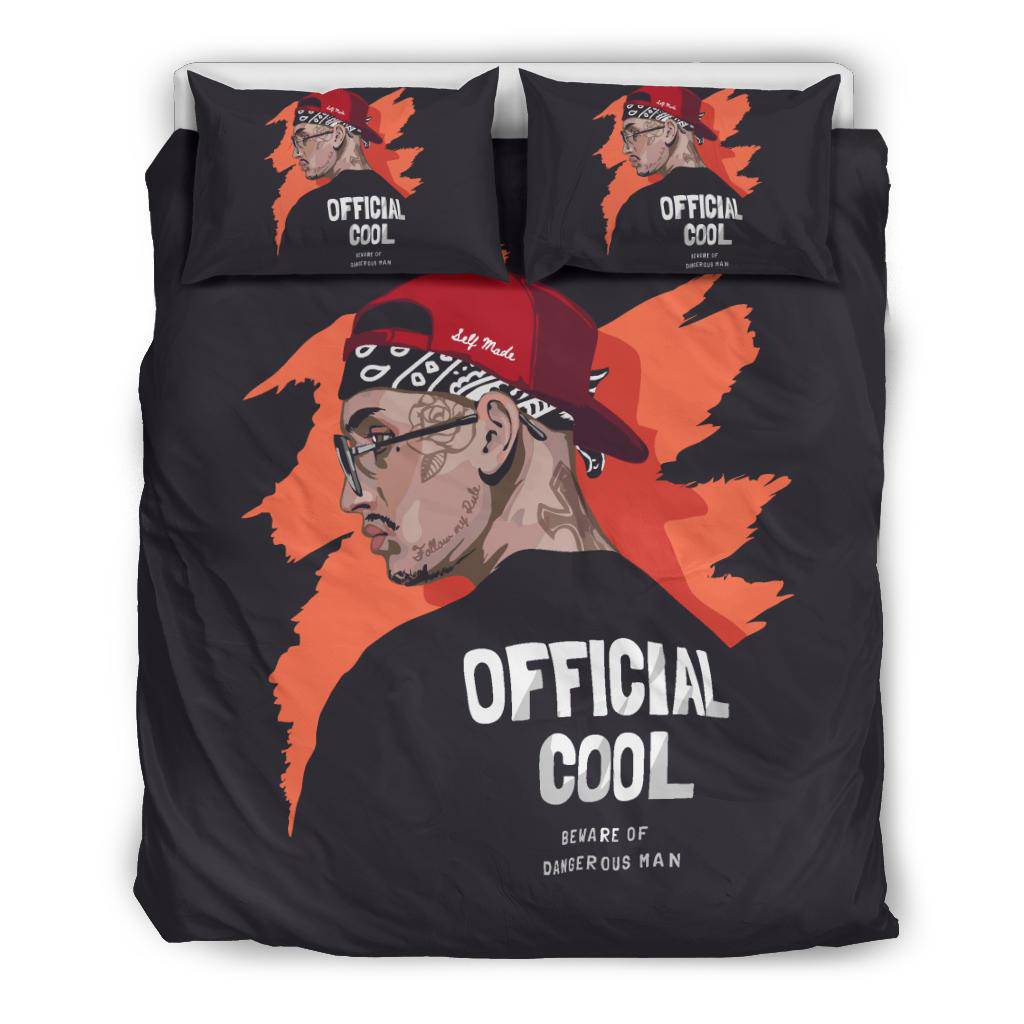 Official Cool Man With Facial Tattoos Illustration Bedding Set - Top Content | POD Collection | Free Shipping