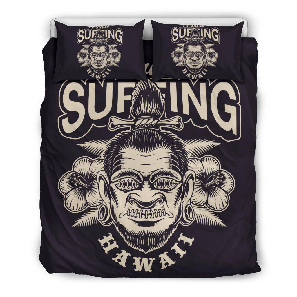 Surfing Paradise Hawaii Cartoon Style Bedding Set - Top Content | POD Collection | Free Shipping