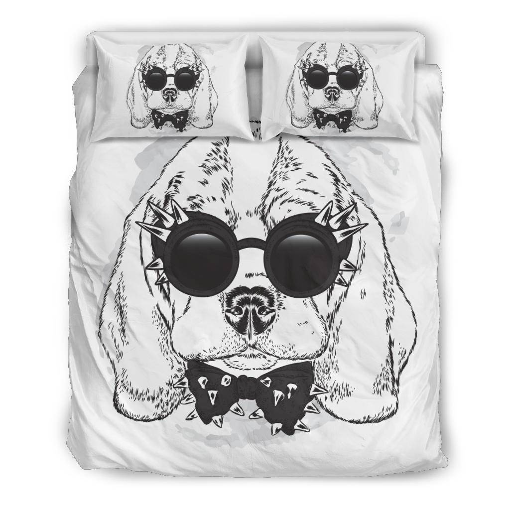 Cool Beagle Punk Dog with Sunglasses Bedding Set - Top Content | POD Collection | Free Shipping