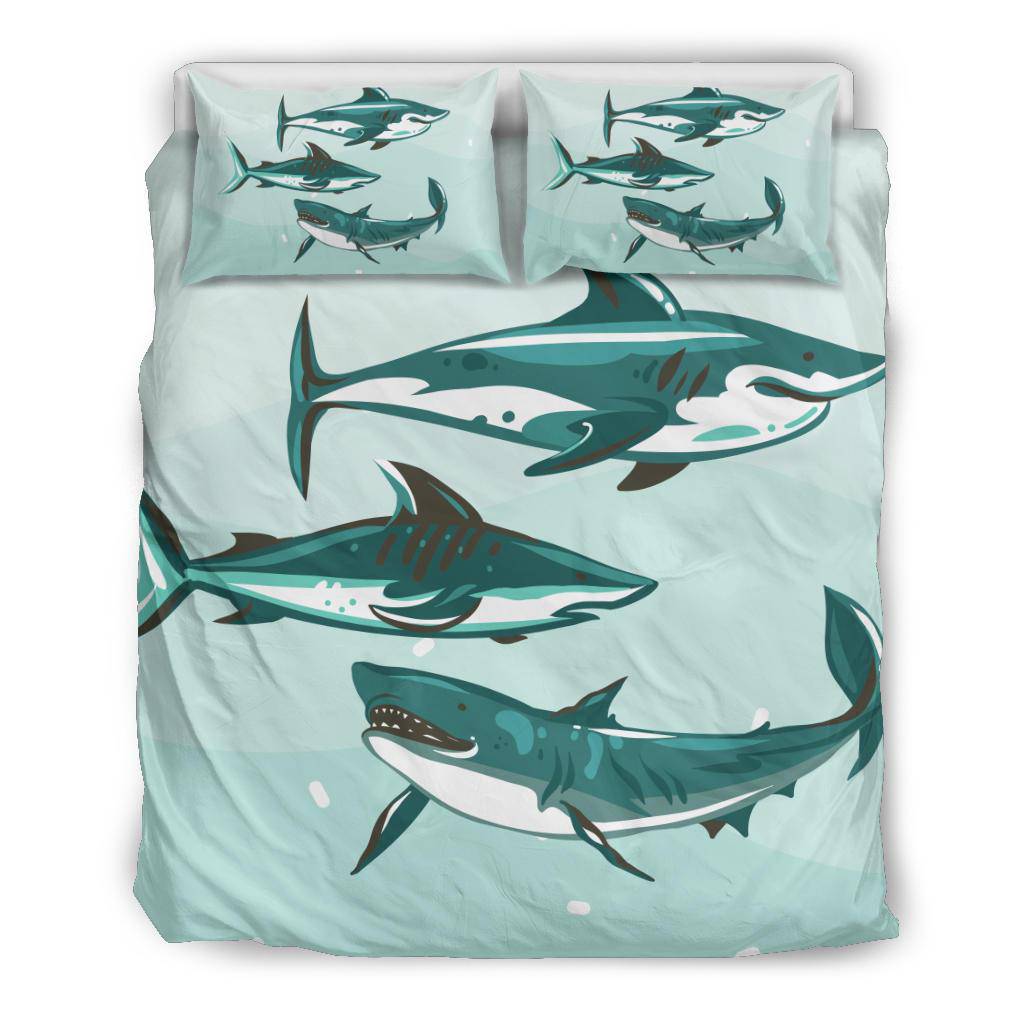 Sharks in the Sea Bedding Set - Top Content | POD Collection | Free Shipping