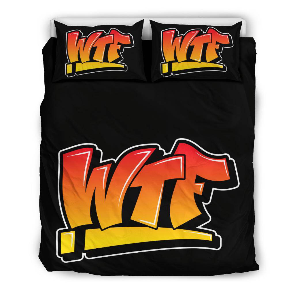 WTF Graffiti Art Bedding Set - Top Content | POD Collection | Free Shipping