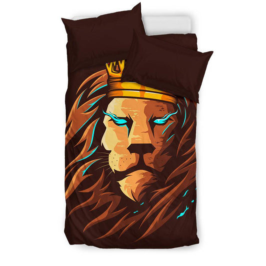 Lion King Cartoon Head Bedding Set - Top Content | POD Collection | Free Shipping