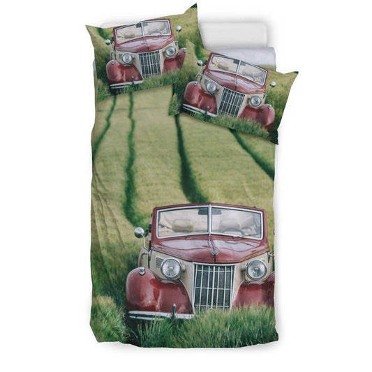 Stylish Retro Car Bedding Set - Top Content | POD Collection | Free Shipping