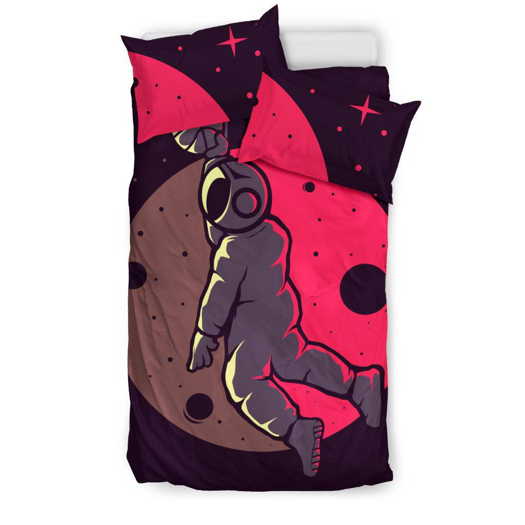 Astronaut Plays Basketball Bedding Set - Top Content | POD Collection | Free Shipping