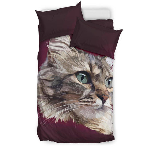 Maine Coon Cat Head Bedding Set - Top Content | POD Collection | Free Shipping