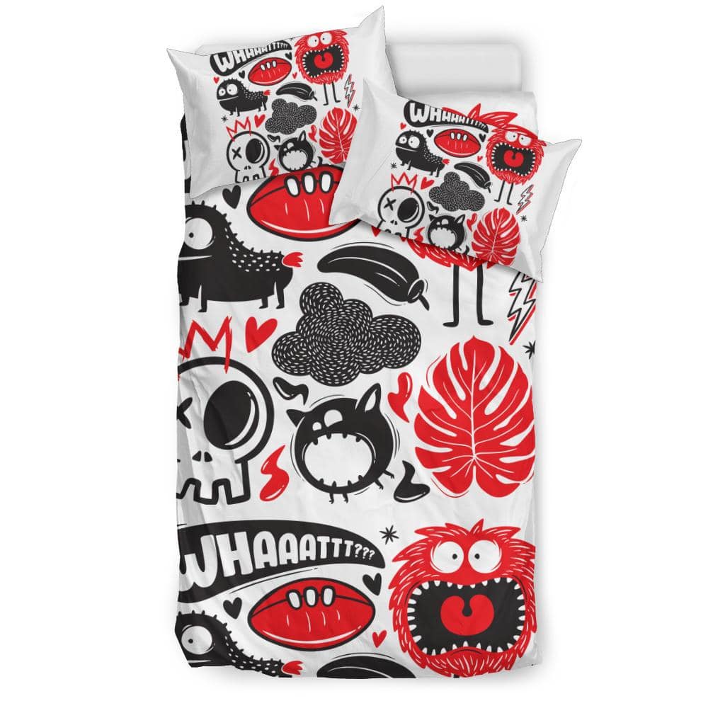 Whaaat Monsters Bedding Set - Top Content | POD Collection | Free Shipping