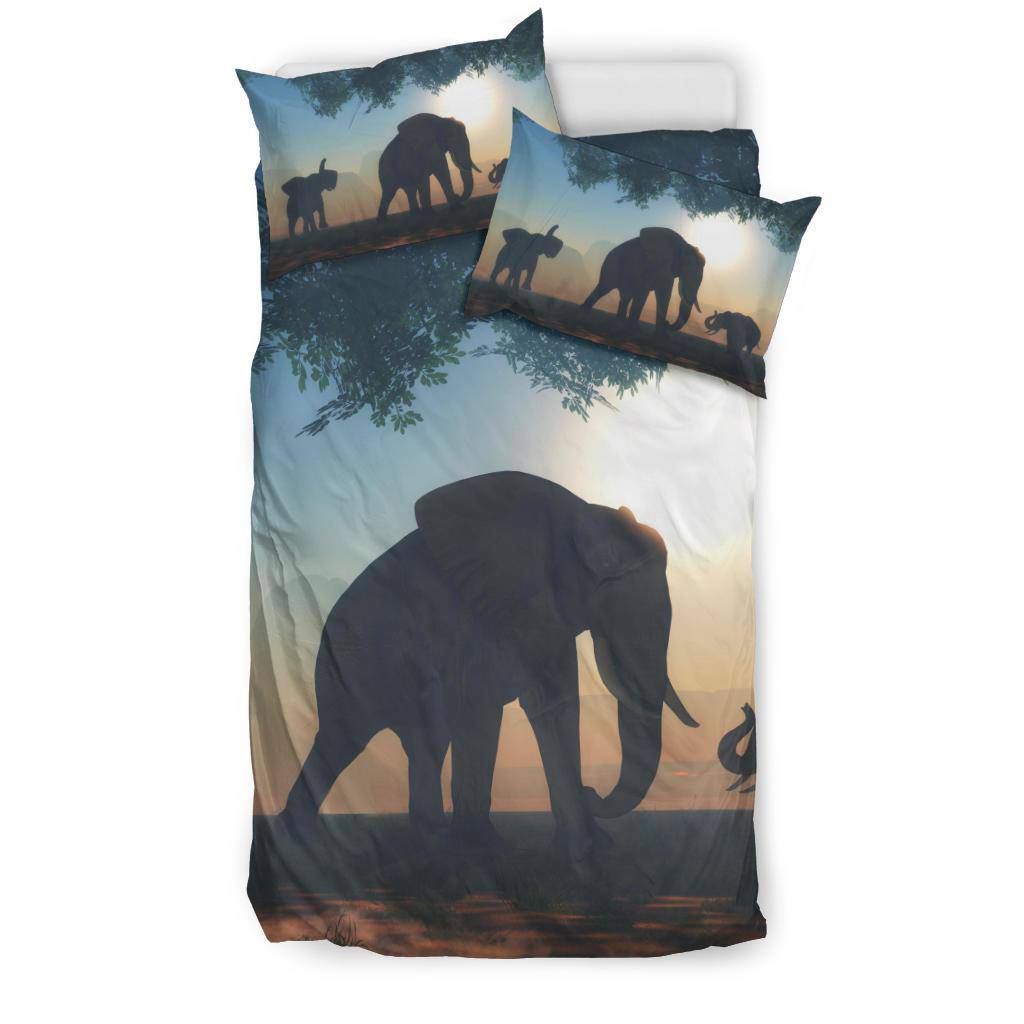 Sunset Elephants Bedding Set - Top Content | POD Collection | Free Shipping