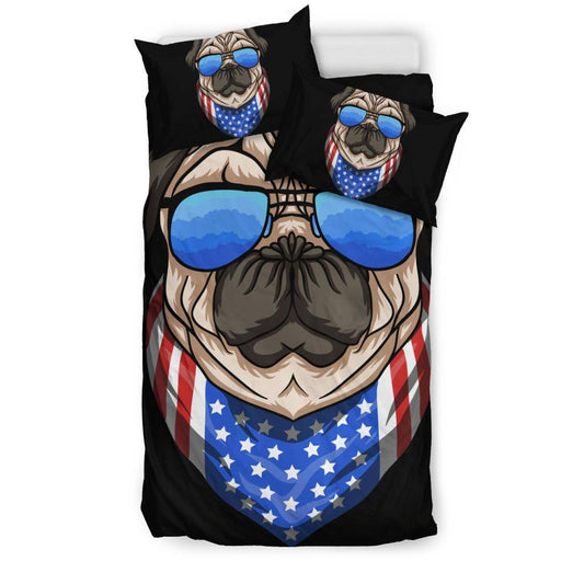 American Pug Dog Sunglasses Bedding Set - Top Content | POD Collection | Free Shipping