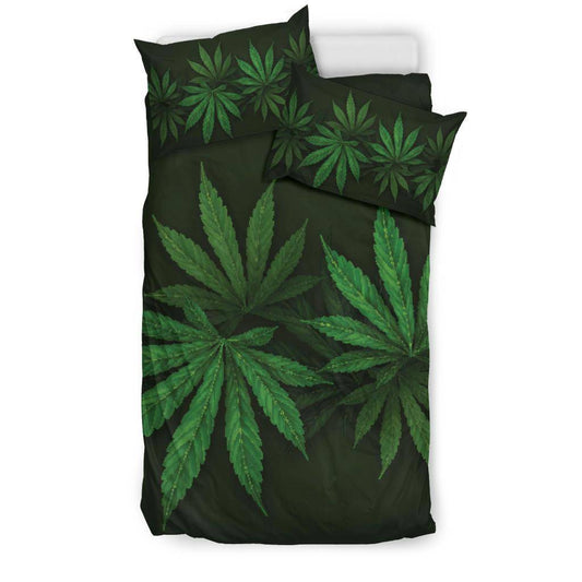 Cannabis Leaf Bedding Set - Top Content | POD Collection | Free Shipping