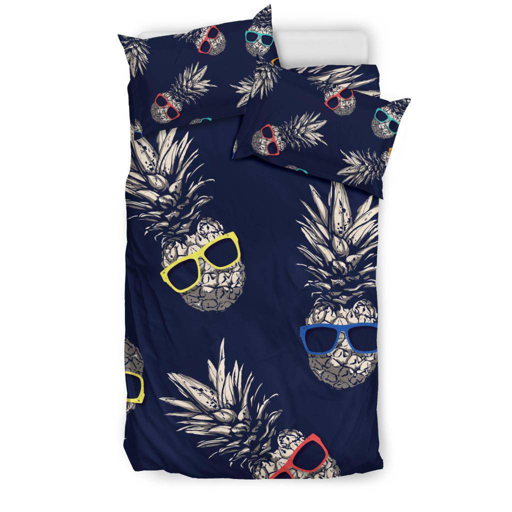 Pineapple with Sunglasses Bedding Set - Top Content | POD Collection | Free Shipping