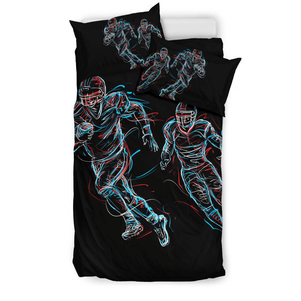 American Football Running Players Bedding Set - Top Content | POD Collection | Free Shipping