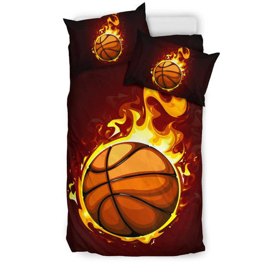 Basketball on Fire Bedding Set - Top Content | POD Collection | Free Shipping