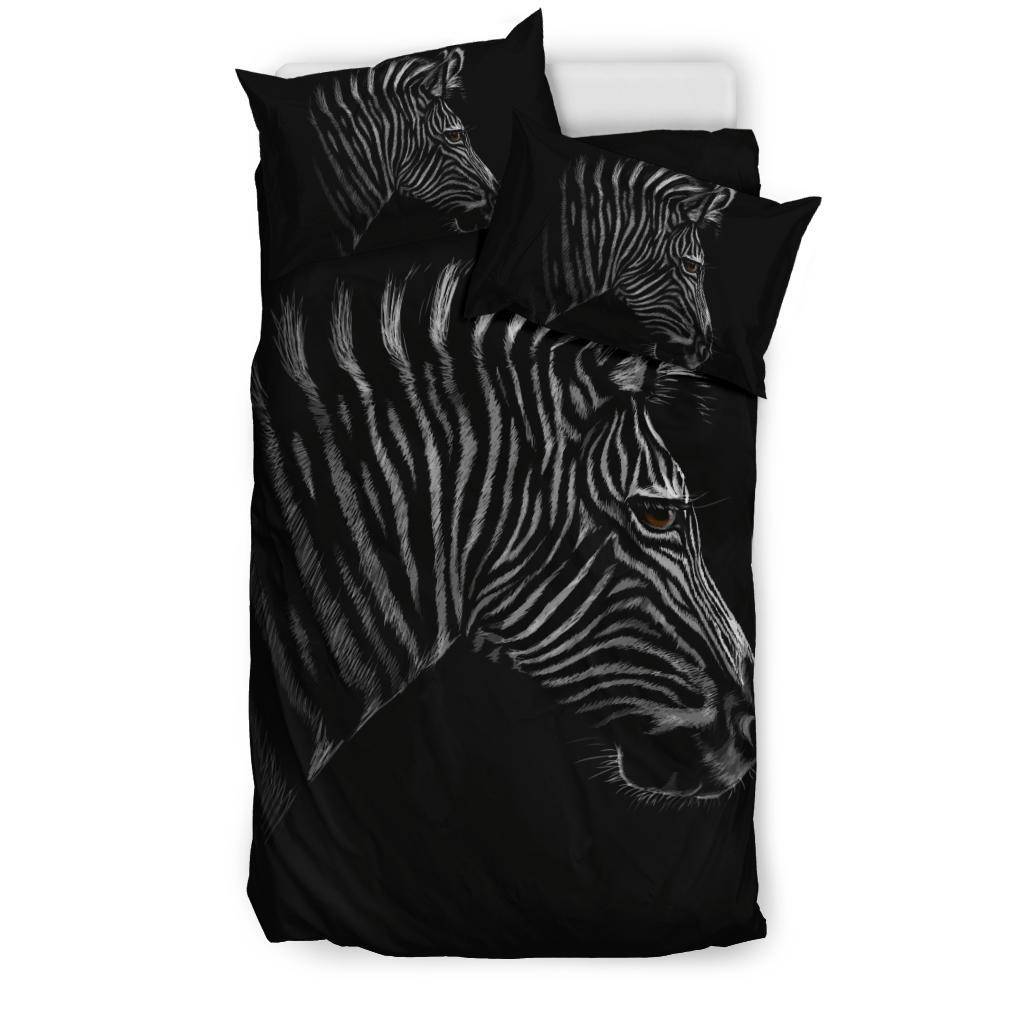 Zebra Cartoon Black Bedding Set - Top Content | POD Collection | Free Shipping