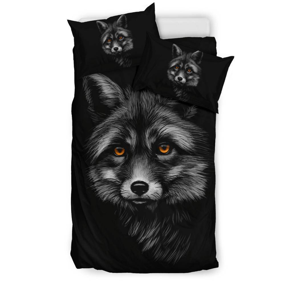 Black Fox Bedding Set - Top Content | POD Collection | Free Shipping