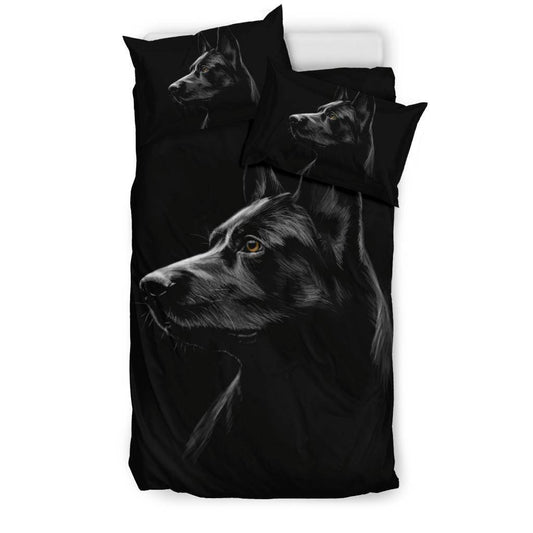 Black Shepherd Dog Bedding Set - Top Content | POD Collection | Free Shipping