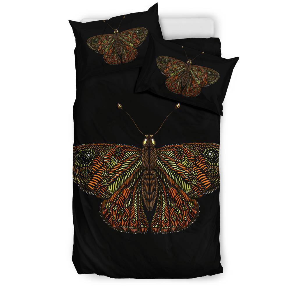 Colorful Orange Butterfly Bedding Set - Top Content | POD Collection | Free Shipping