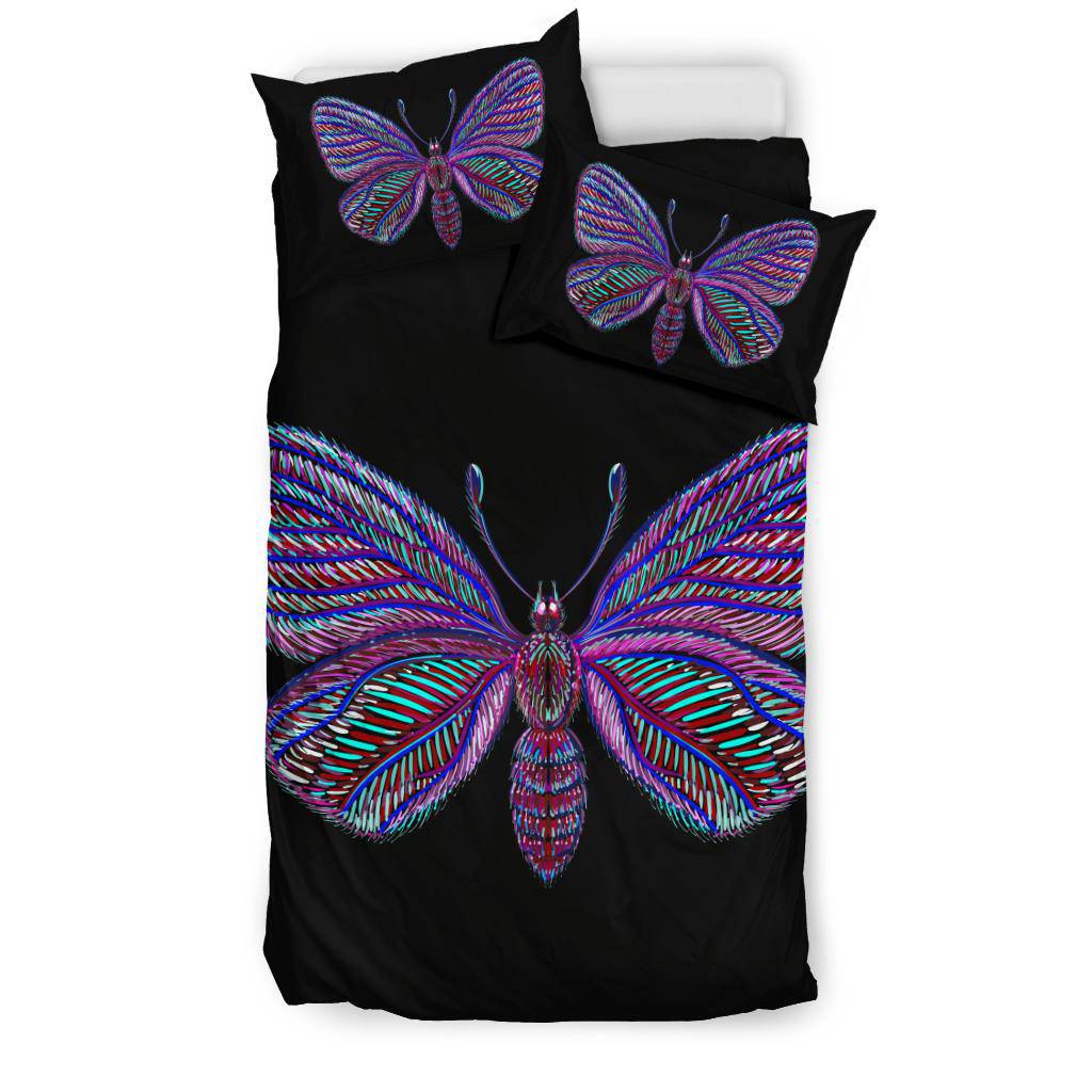 Colorful Purple Butterfly Bedding Set - Top Content | POD Collection | Free Shipping