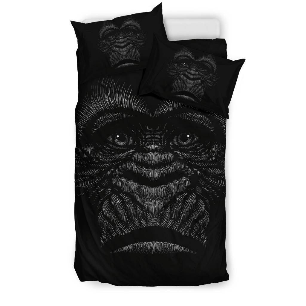 Gorilla Head Black Bedding Set - Top Content | POD Collection | Free Shipping