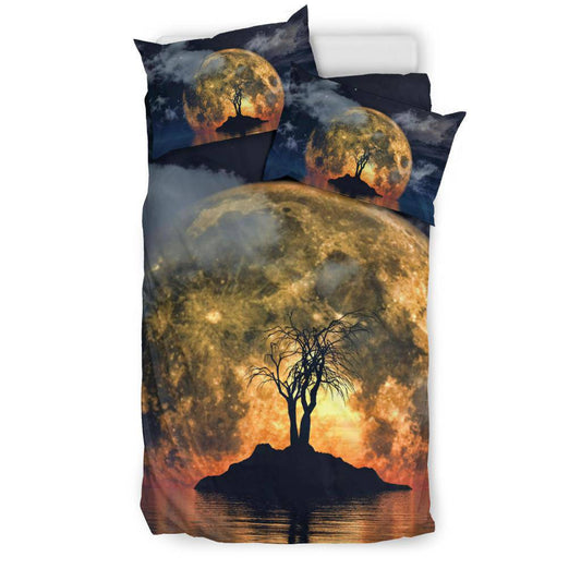 Spooky Tree Big Moon Bedding Set - Top Content | POD Collection | Free Shipping