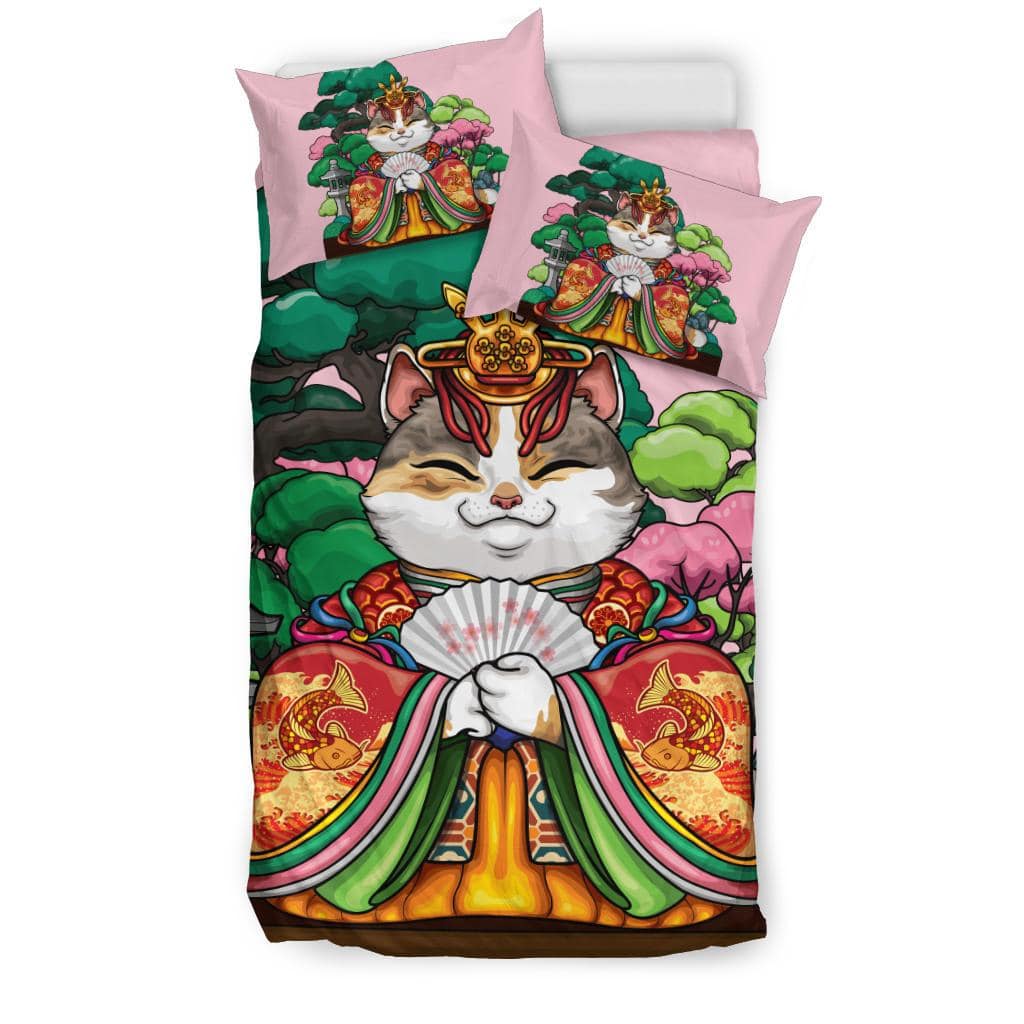 Asiatic Empress Cat Pink Bedding Set - Top Content | POD Collection | Free Shipping