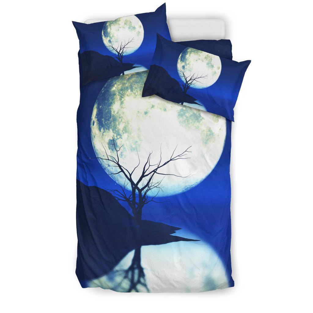 Full Moon Moonlight and Old Gnarly Tree Bedding Set - Top Content | POD Collection | Free Shipping