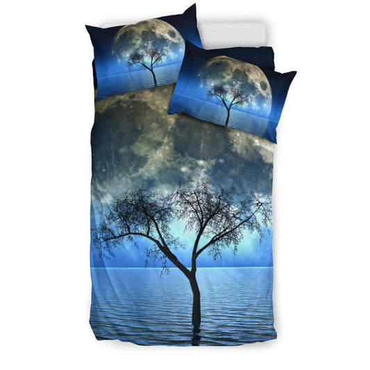 Full Moon Tree in the Water Bedding Set - Top Content | POD Collection | Free Shipping