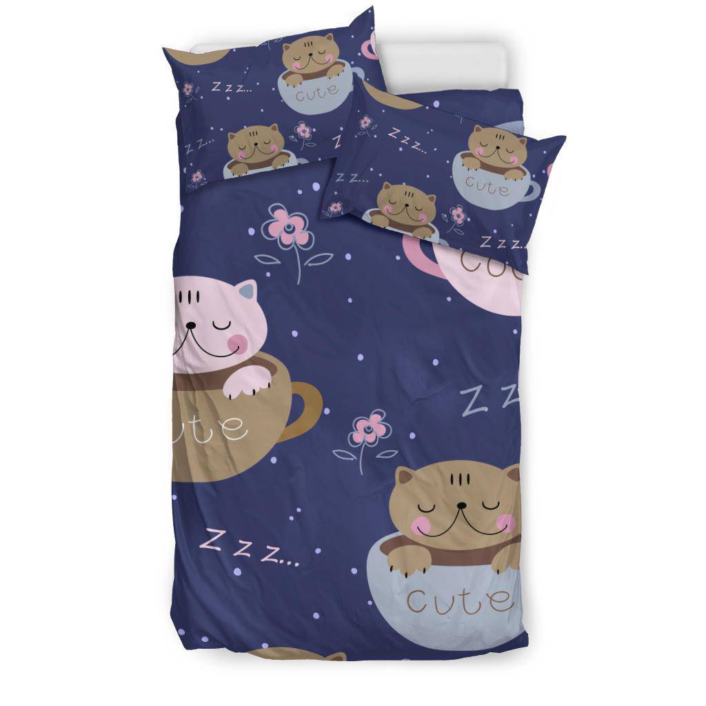 Cute Kittens Mugs Cocoa Bedding Set - Top Content | POD Collection | Free Shipping