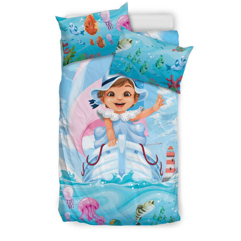 Sea World Baby Girl Boat Bedding Set - Top Content | POD Collection | Free Shipping