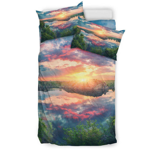 Fantastic Summer Sunset Lake Bedding Set - Top Content | POD Collection | Free Shipping