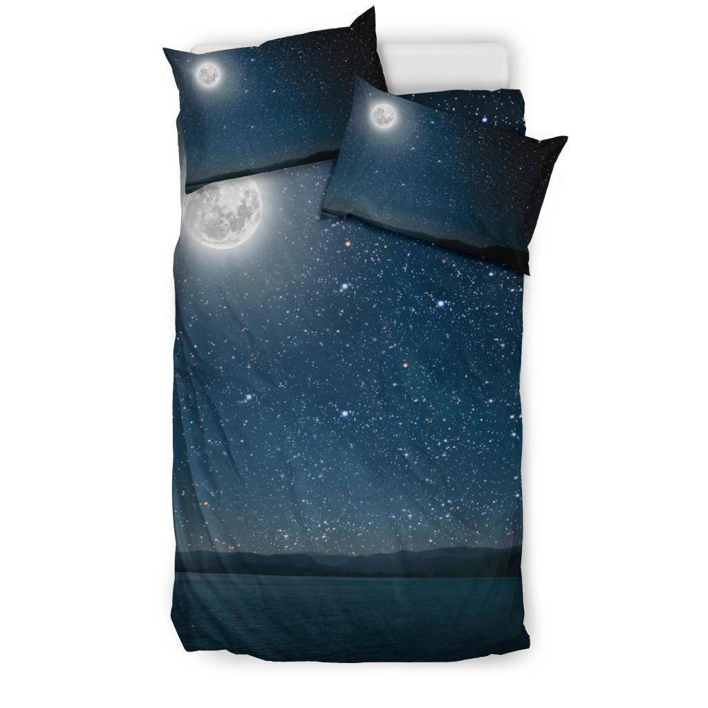 Moon Stars Sky World Space Universe Bedding Set - Top Content | POD Collection | Free Shipping