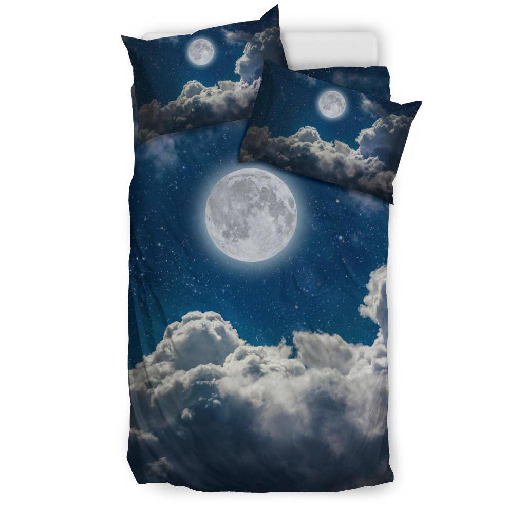 Night Sky Moonlight Stars Clouds Bedding Set - Top Content | POD Collection | Free Shipping